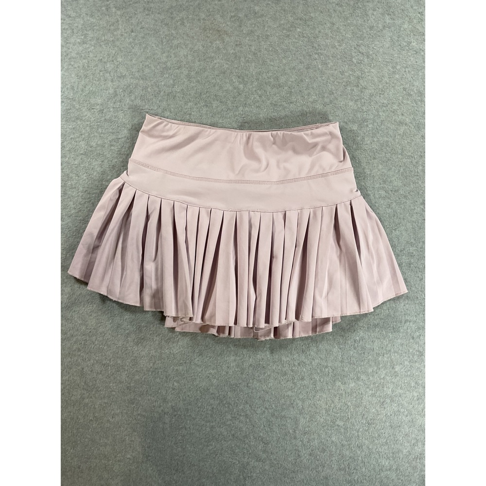 Goldhinge Pleated Tennis Skort Lavender Mauve Activewear Pockets Womens S 2030